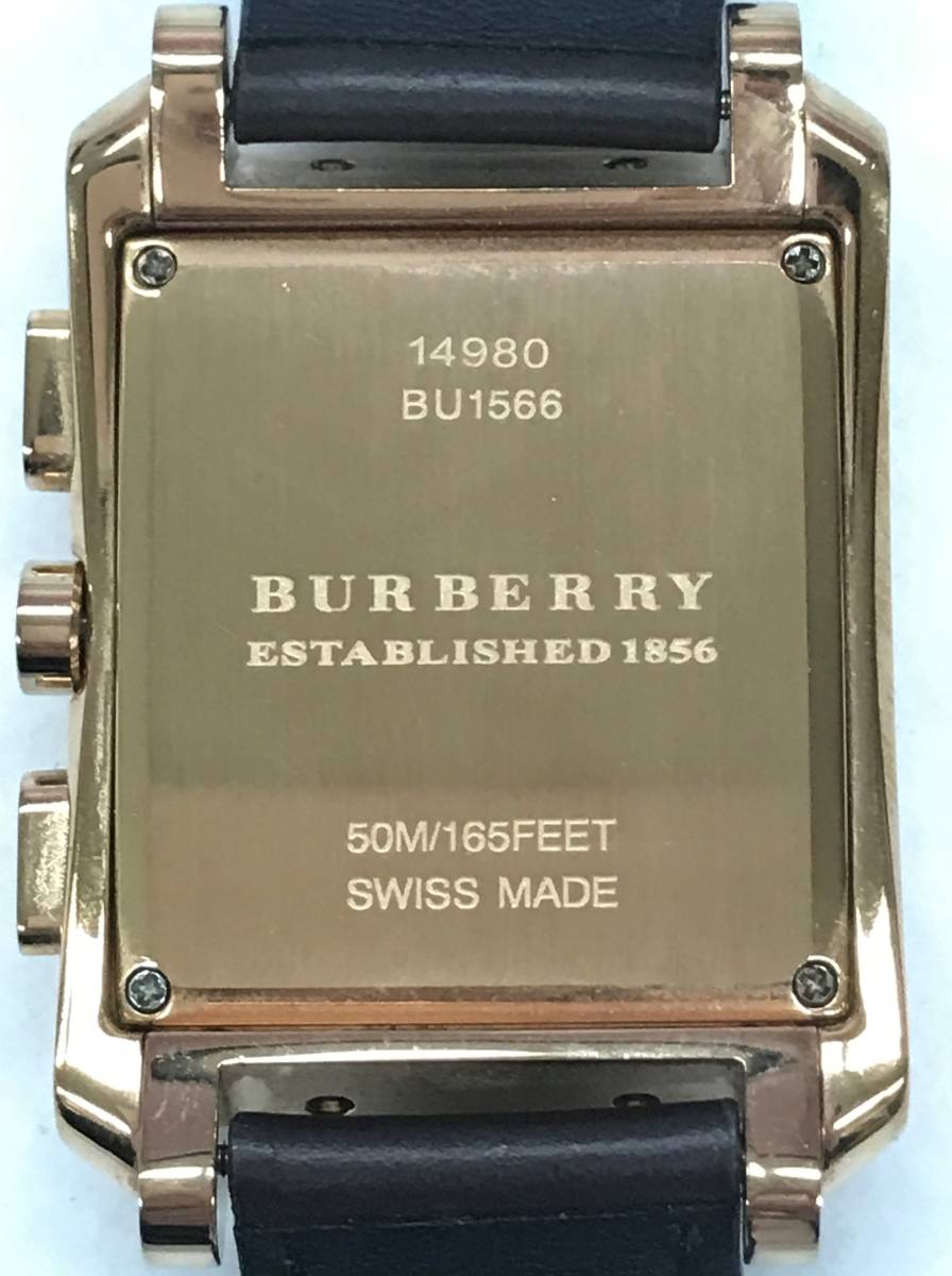  Shop Authentic Burberry Heritage Chronograph Square Grey Dial Brown Leather Strap Watch for Men - BU1566 - Luxxuri