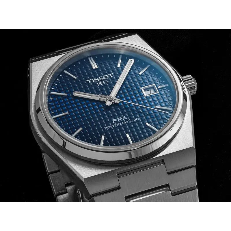  Shop Authentic Tissot PRX Powermatic 80 Blue Dial Silver Steel Strap Watch For Men - T137.407.11.041.00 - Luxxuri