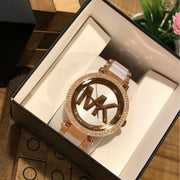  Shop Authentic Michael Kors Parker White Dial Two Tone Steel Strap Watch for Women - MK6365 - Luxxuri