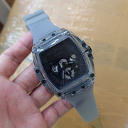  Shop Authentic Guess Phoenix Multifunction Black Dial Grey Silicone Strap Watch For Men - GW0203G9 - Luxxuri