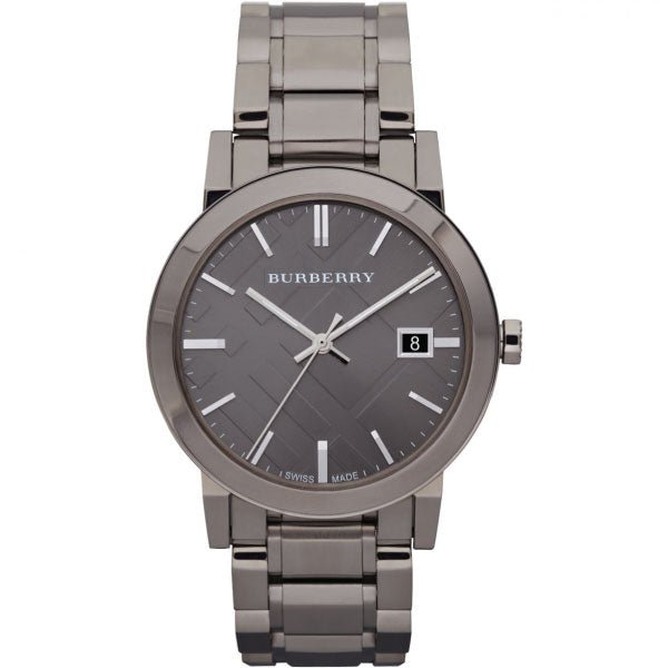  Shop Authentic Burberry The City Grey Dial Gunmetal Steel Strap Watch for Men - BU9007 - Luxxuri