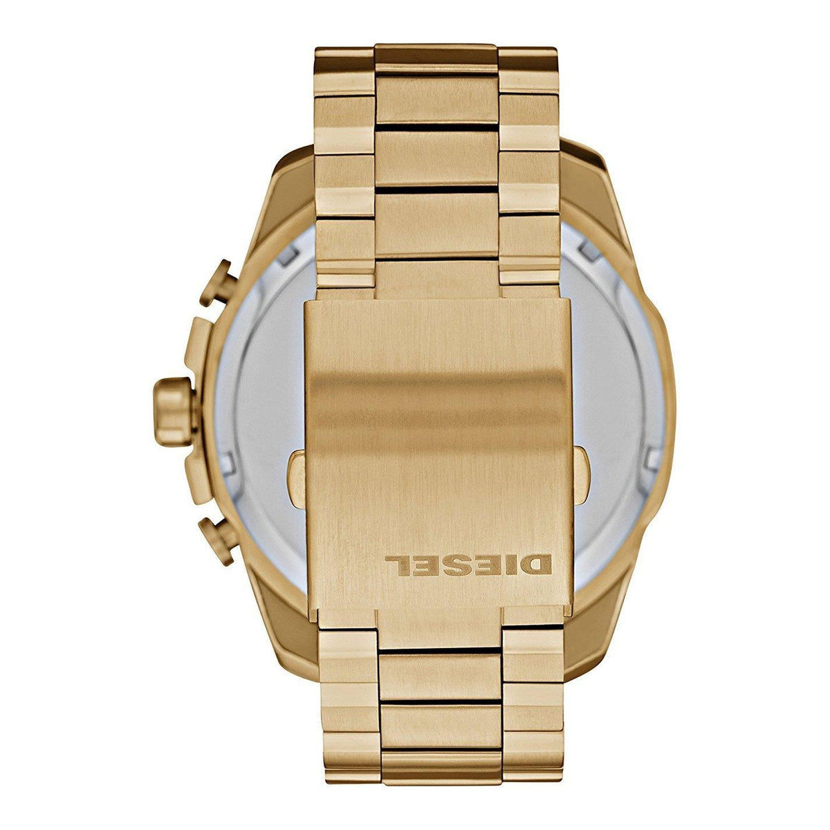  Shop Authentic Diesel Mega Chief Gold Dial Gold Steel Strap Watch For Men - DZ4360 - Luxxuri