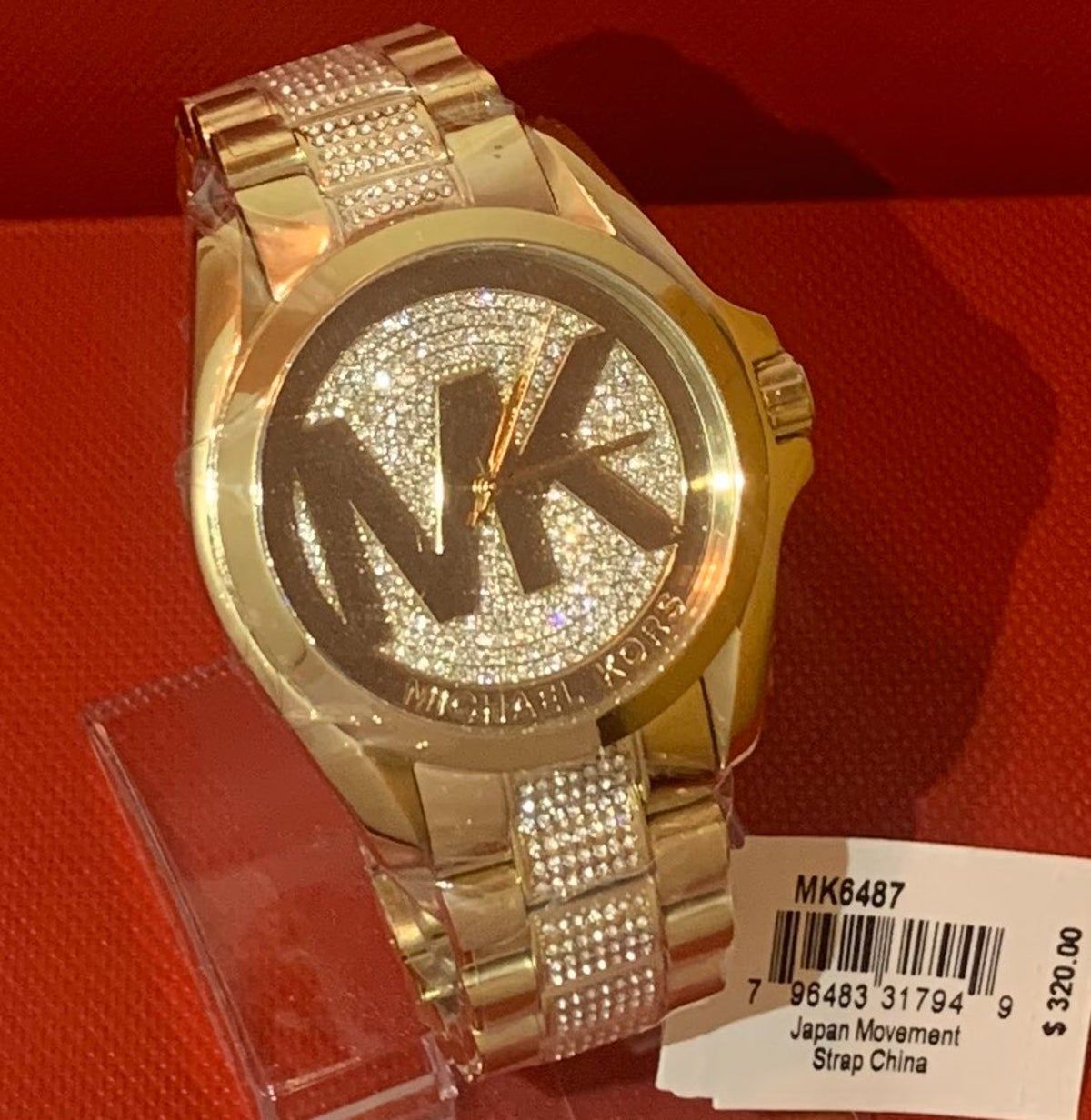  Shop Authentic Michael Kors Bradshaw Gold Dial Gold Steel Strap Watch for Women - MK6487 - Luxxuri
