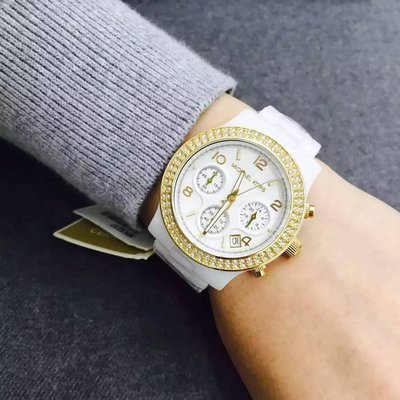 Shop Authentic Michael Kors Runway White Dial White Steel Strap Watch for Women - MK5237 - Luxxuri