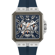  Shop Authentic Guess Leo Chronograph Navy Blue Dial Blue Silicone Strap Watch For Men - GW0637G1 - Luxxuri
