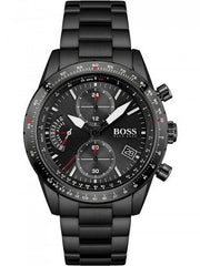  Shop Authentic Hugo Boss Pilot Edition Chronograph Black Dial Black Steel Strap Watch for Men - 1513854 - Luxxuri
