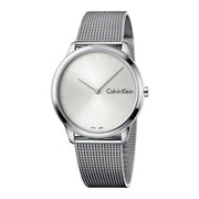  Shop Authentic Calvin Klein Minimal Silver Dial Silver Mesh Bracelet Watch for Men - K3M211Y6 - Luxxuri