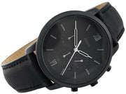  Shop Authentic Fossil Commuter Black Dial Black Leather Strap Watch for for Men - FS5504 - Luxxuri