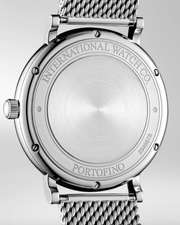  Shop Authentic IWC Portofino Automatic White Dial Silver Mesh Bracelet Watch for Men - IW356505 - Luxxuri