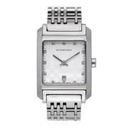  Shop Authentic Burberry Heritage Diamond White Dial Silver Stainless Steel Strap Watch for Women - BU1583 - Luxxuri