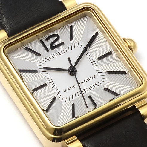  Shop Authentic Marc Jacobs Vic Silver Dial Black Leather Strap Watch for Women - MJ1437 - Luxxuri