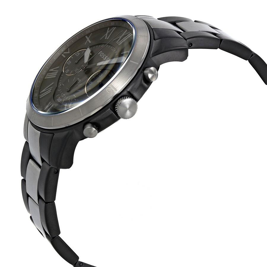  Shop Authentic Fossil Grant Chronograph Black Dial Two Tone Steel Strap Watch for Men - FS5269 - Luxxuri