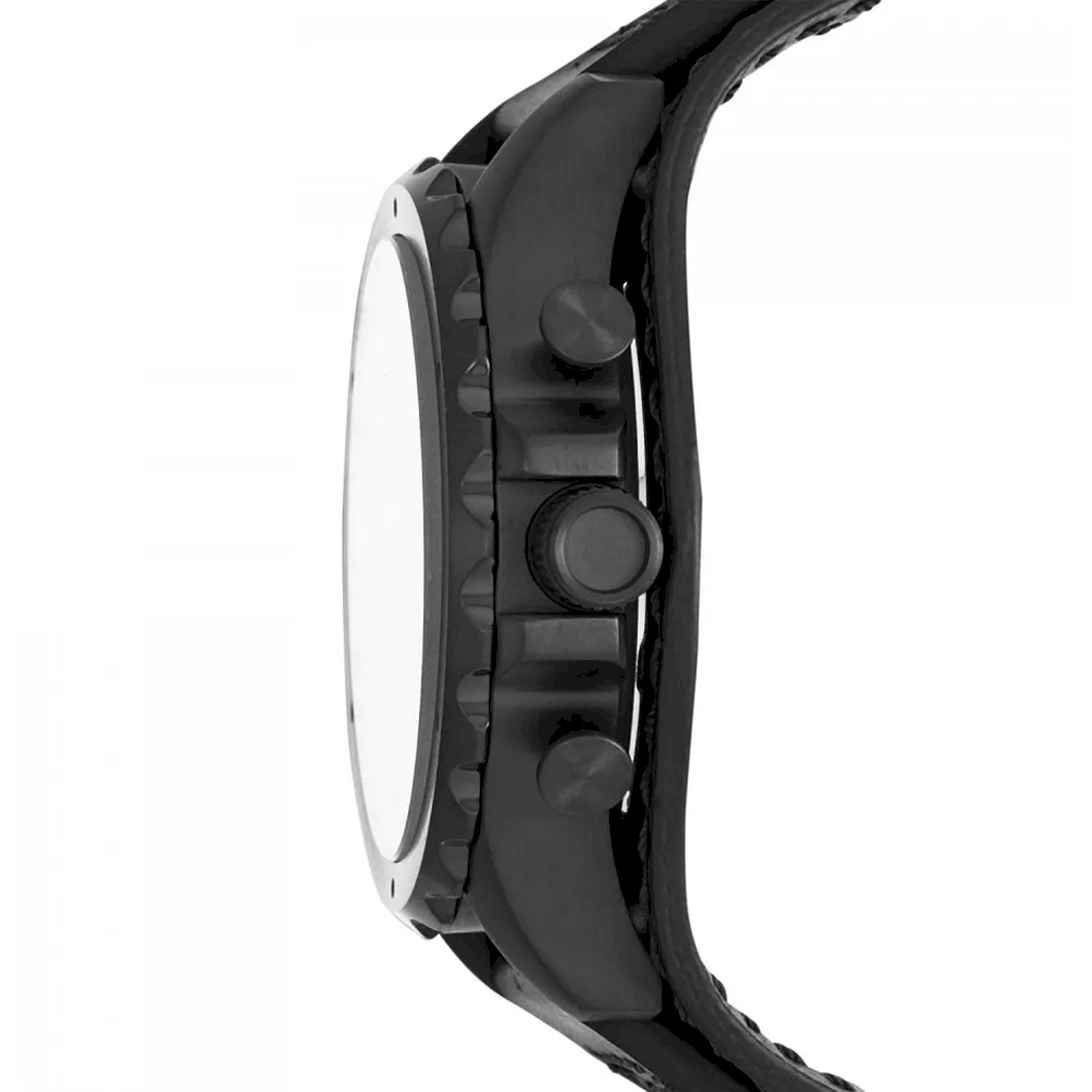  Shop Authentic Fossil Nate Chronograph Black Dial Black Leather Strap Watch for Men - JR1510 - Luxxuri