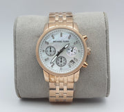  Shop Authentic Michael Kors Damen White Dial Rose Gold Steel Strap Watch for Women - MK5026 - Luxxuri