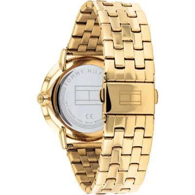  Shop Authentic Tommy Hilfiger Jenna Quartz White Dial Gold Steel Strap Watch for Women - 1782069 - Luxxuri