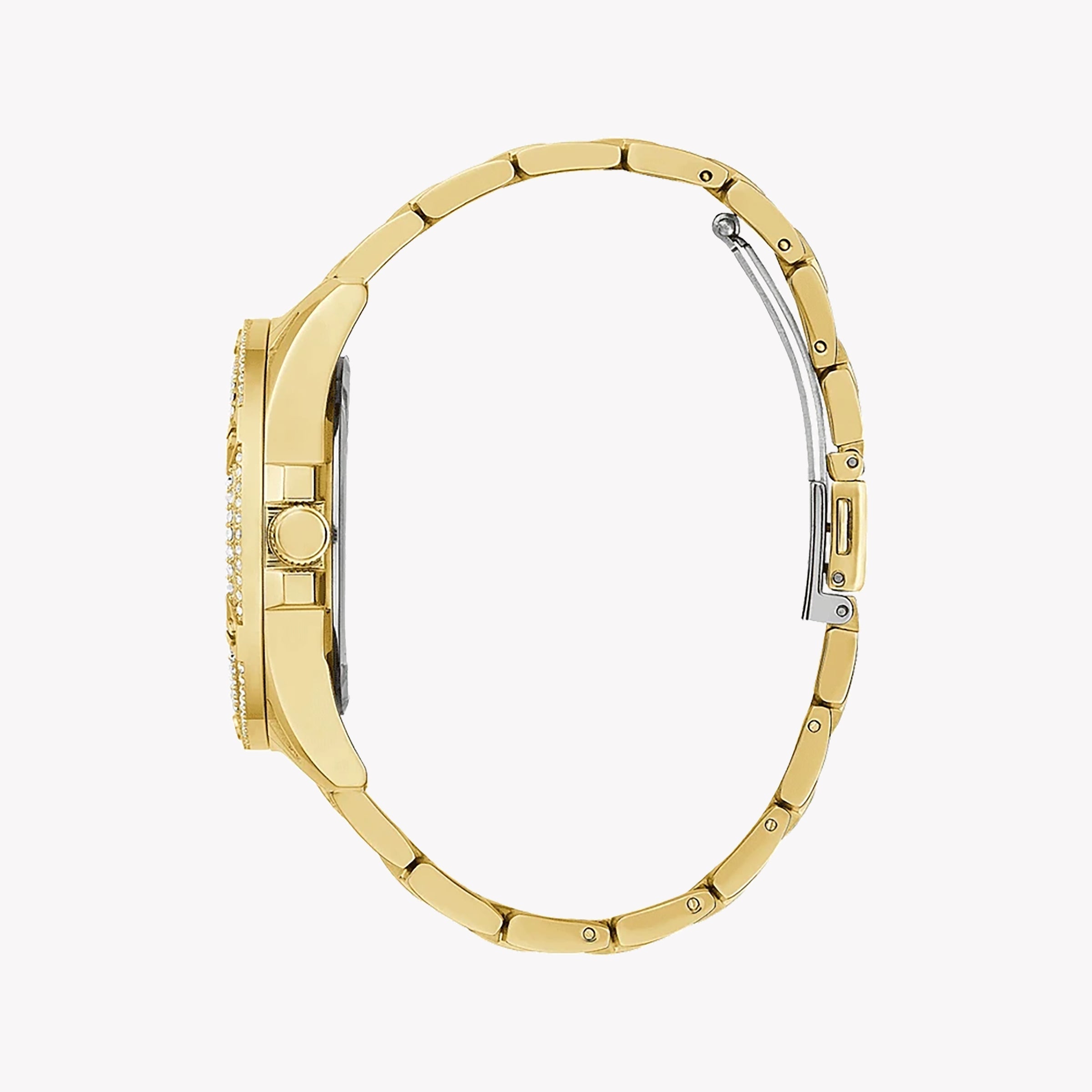  Shop Authentic Guess Sol Chronograph Gold Dial Gold Steel Strap Watch For Women - GW0483L2 - Luxxuri