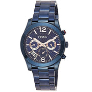  Shop Authentic Fossil Perfect Boyfriend Multifunction Blue Dial Blue Steel Strap Watch for Women - ES4093 - Luxxuri