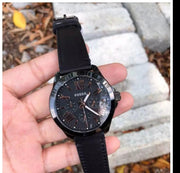  Shop Authentic Fossil Cecile Multifunction Black Dial Black Leather Strap Watch for Men - AM4523 - Luxxuri