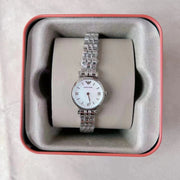  Shop Authentic Emporio Armani Gianni White Dial Silver Steel Strap Watch For Women - AR1763 - Luxxuri