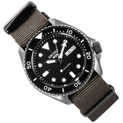  Shop Authentic Seiko 5 Sport Automatic Black Dial Green Nylon Strap Watch For Men - SRPD65K4 - Luxxuri