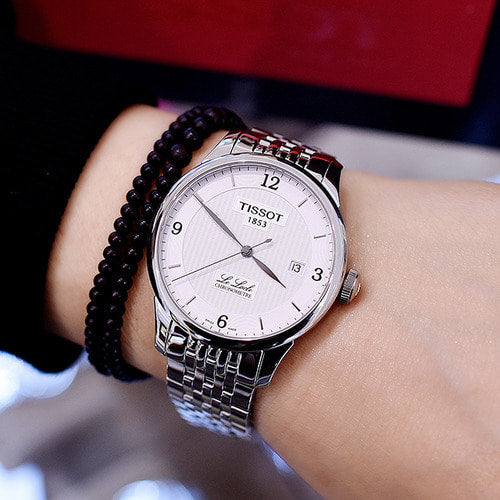  Shop Authentic Tissot Le Locle Automatic Cosc White Dial Silver Steel Strap Watch For Men - T006.408.11.037.00 - Luxxuri