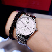  Shop Authentic Tissot Le Locle Automatic Cosc White Dial Silver Steel Strap Watch For Men - T006.408.11.037.00 - Luxxuri
