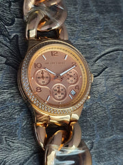  Shop Authentic Michael Kors Runway Rose Gold Dial Rose Gold Steel Strap Watch for Women - MK3247 - Luxxuri