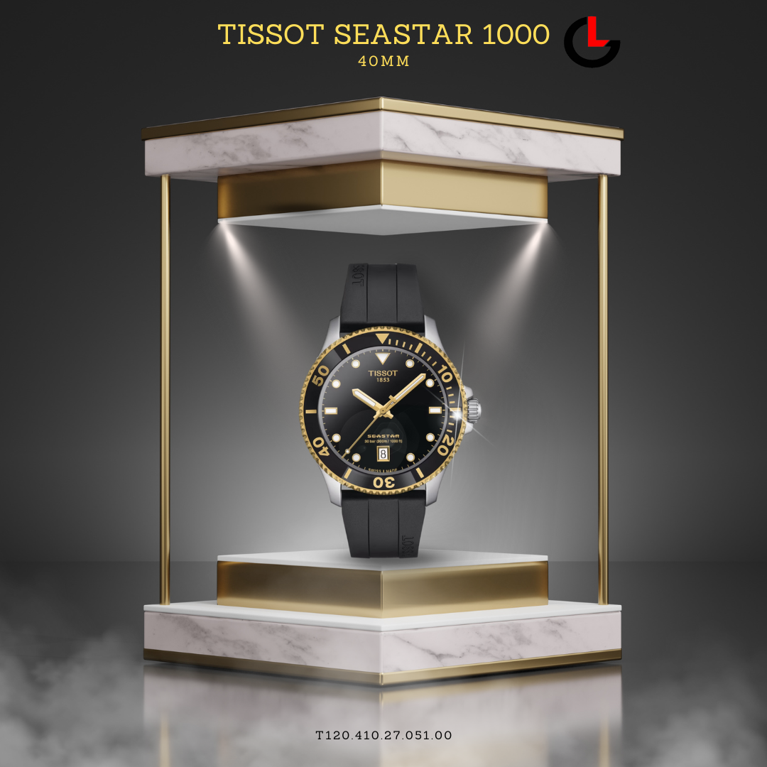  Shop Authentic Tissot Seastar 1000 Black Dial Black Rubber Strap Watch For Men - T120.410.27.051.00 - Luxxuri