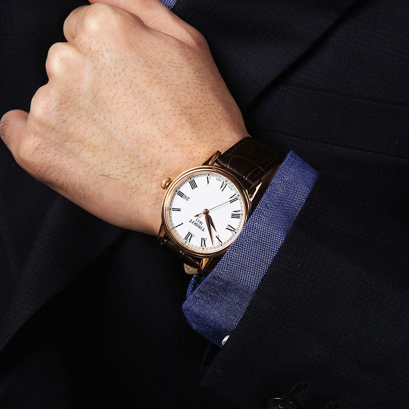  Shop Authentic Tissot T Classic Carson White Dial Brown Leather Strap Watch For Men - T085.410.36.013.00 - Luxxuri