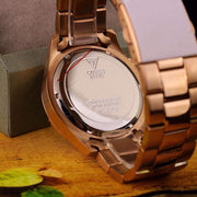  Shop Authentic Guess Chaser Chronograph Black Dial Rose Gold Steel Strap Watch for Men - W0170G3 - Luxxuri