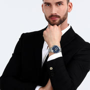  Shop Authentic Maserati Traguardo Chronograph Modena Edition Blue Dial Silver Steel Strap Watch For Men - R8871612039 - Luxxuri