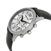 Shop Authentic Emporio Armani Classic Chronograph Silver Dial Black Leather Strap Watch For Men - AR2432 - Luxxuri