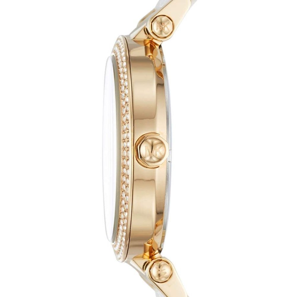  Shop Authentic Michael Kors Parker Mother of Pearl Dial Two Tone Steel Strap Watch for Women - MK6400 - Luxxuri