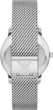  Shop Authentic Emporio Armani Minimalist Quartz Blue Dial Silver Steel Strap Watch For Men - AR11571 - Luxxuri