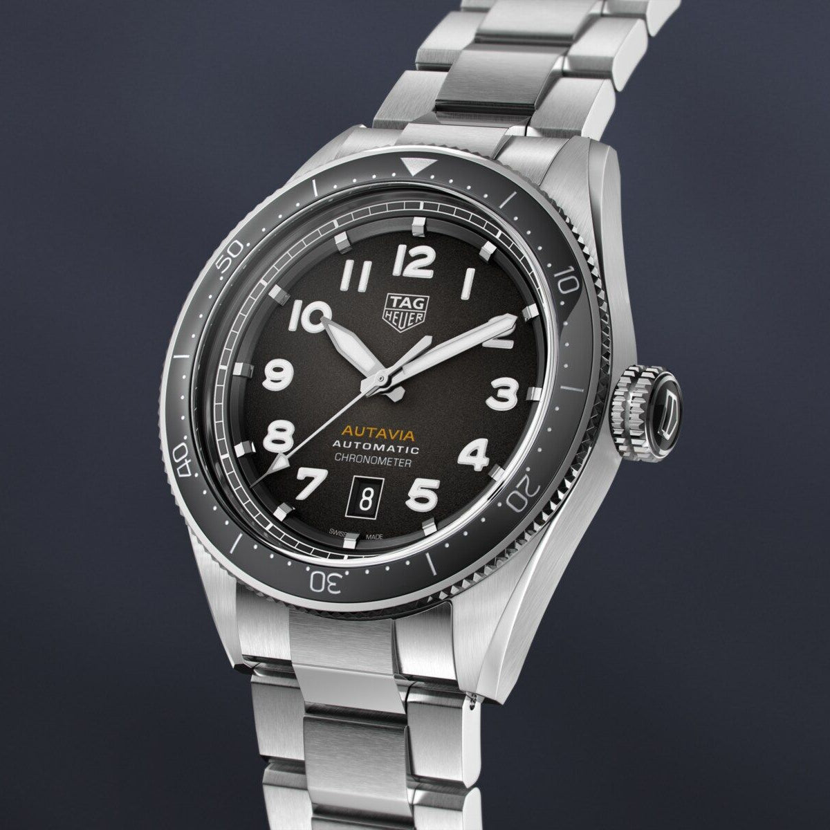  Shop Authentic Tag Heuer Autavia Grey Dial Watch for Men - WBE5114.EB0173 - Luxxuri
