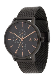  Shop Authentic Armani Exchange Cayde Chronograph Black Dial Black Mesh Strap Watch For Men - AX2716 - Luxxuri
