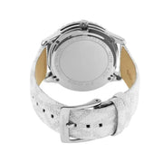  Shop Authentic Michael Kors Runway Three Hand White Dial White Leather Strap Watch For Women - MK6998 - Luxxuri
