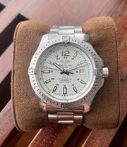  Shop Authentic Breitling Colt Automatic Silver Dial Black Leather Mens Watch - A1738811/G791/173A - Luxxuri