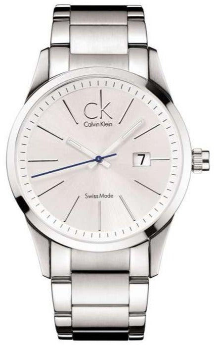  Shop Authentic Calvin Klein Bold Silver Dial Silver Steel Strap Watch for Men - K2246120 - Luxxuri