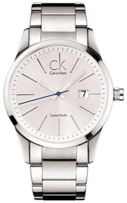  Shop Authentic Calvin Klein Bold Silver Dial Silver Steel Strap Watch for Men - K2246120 - Luxxuri