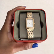  Shop Authentic Fossil Raquel Three Hand Date White Dial Gold Steel Strap Watch For Women - ES5220 - Luxxuri