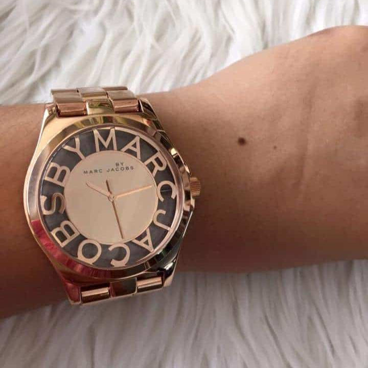  Shop Authentic Marc Jacobs Henry Rose Gold Dial Rose Gold Steel Strap Watch for Women - MBM3207 - Luxxuri