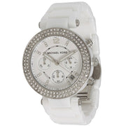  Shop Authentic Michael Kors Parker White Dial White Leather Strap Watch for Women - MK5848 - Luxxuri