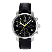  Shop Authentic Tissot T Race PRC 200 Chronograph Quartz Black Dial Black Leather Strap Watch for Men - T17.1.526.52 - Luxxuri