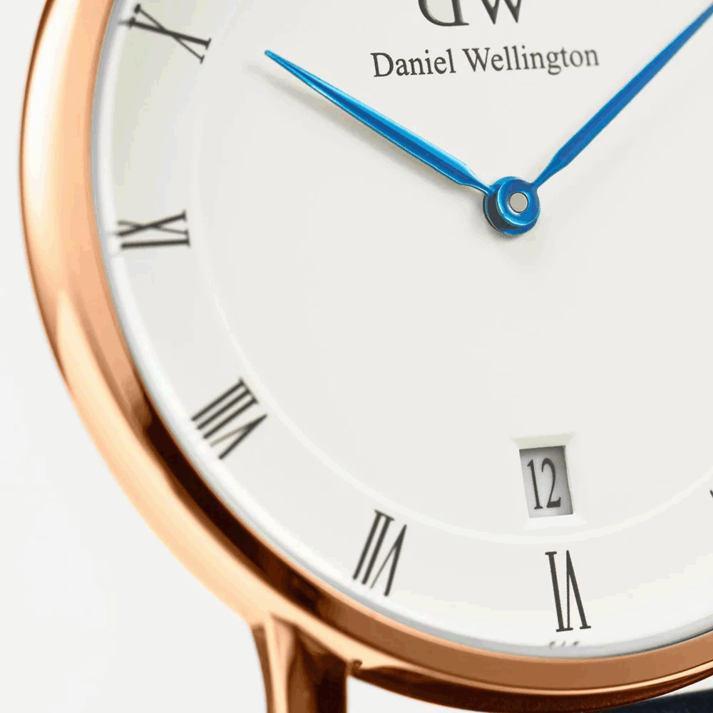  Shop Authentic Daniel Wellington Dapper Durham White Dial Brown Leather Strap Watch For Women - DW00100113 - Luxxuri