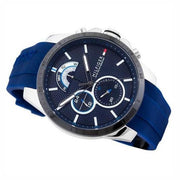  Shop Authentic Tommy Hilfiger Decker Quartz Blue Dial Blue Rubber Strap Watch for Men - 1791350 - Luxxuri