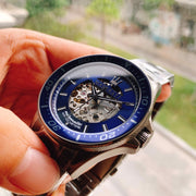  Shop Authentic Maserati SFIDA Automatic Blue Dial Silver Steel Strap Watch For Men - R8823140001 - Luxxuri
