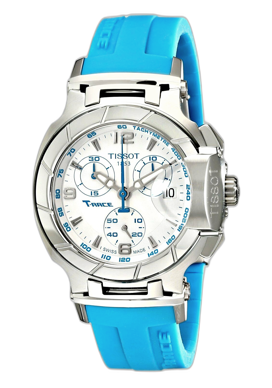  Shop Authentic Tissot T Race Chronograph White Dial Brown Rubber Strap Watch for Women - T048.217.17.017.02 - Luxxuri