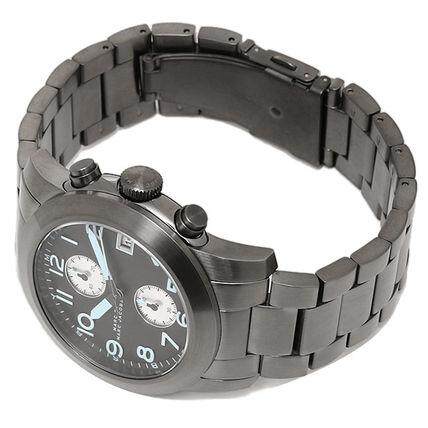  Shop Authentic Marc Jacobs Larry Chronograph Black Dial Grey Steel Strap Watch for Men - MBM5051 - Luxxuri