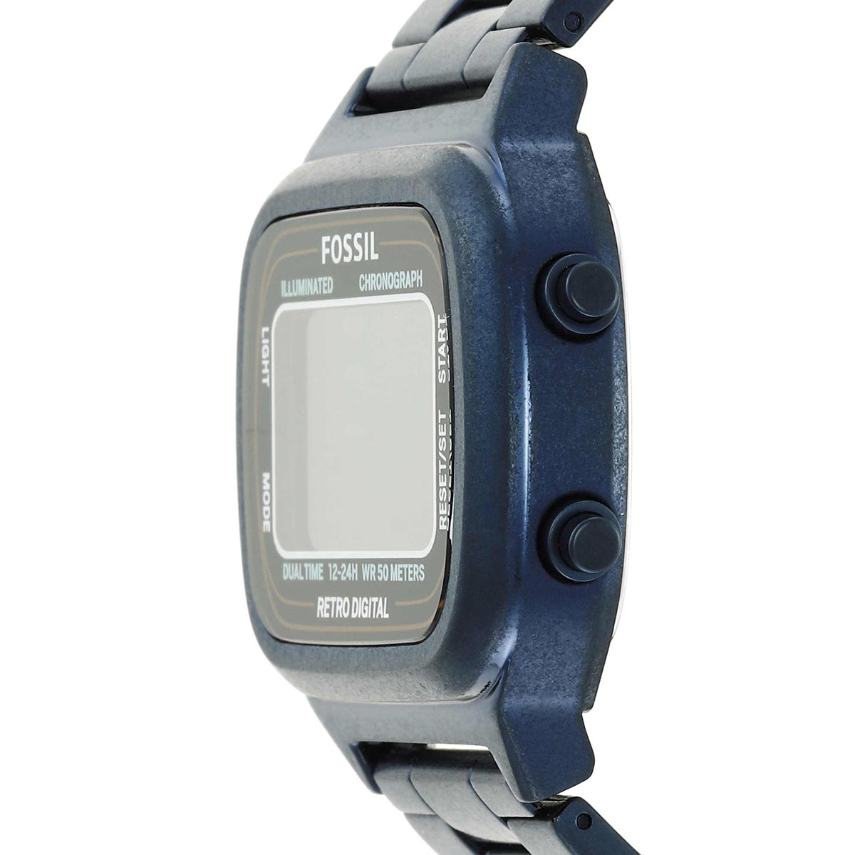  Shop Authentic Fossil Retro Analog-Digital Black Dial Blue Steel Strap Watch for Men - FS5896 - Luxxuri